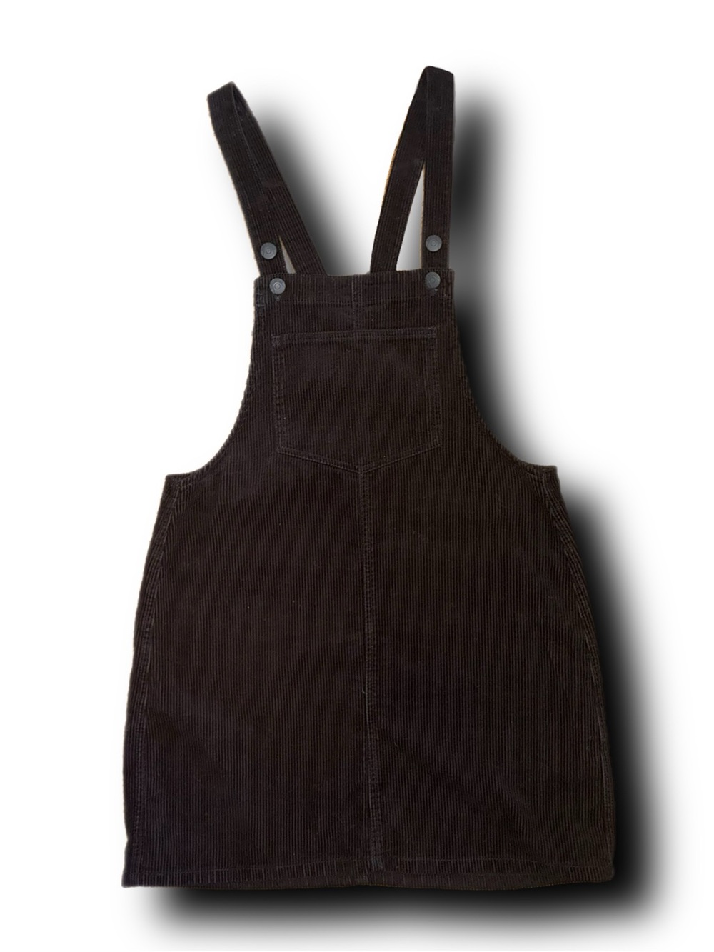 Blue Spice Black Ribbed Corduroy Cotton Jumper Dress Retro Academia Vibes